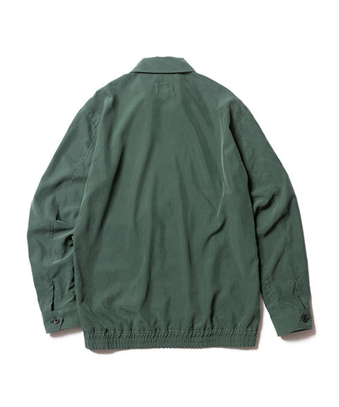 MR.OLIVE /T/R POWDER CLOTH / ZIP UP SHIRT JACKET ミスターオリーブ/T/Rパウダークロス / ジップアップシャツジャケット